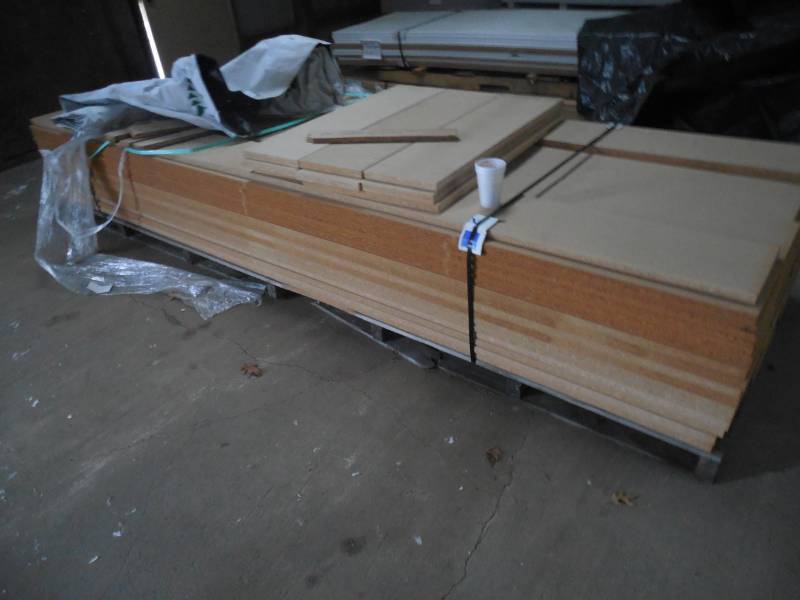 lot 238 image: (4) 12 PARTICLE BOARD STAIR TREAD LOT