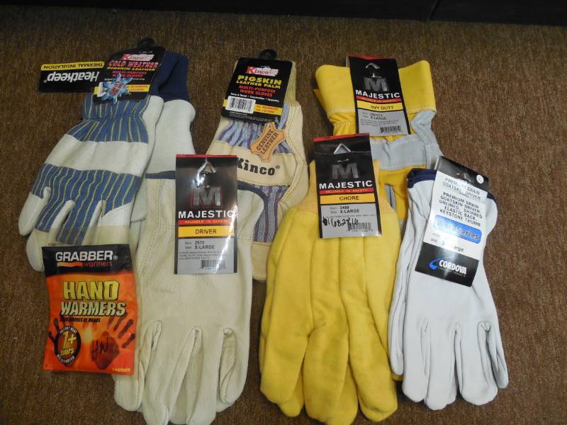 lot 343 image: (6) PAIRS OF GLOVES & HAND WARMER - X  LARGE