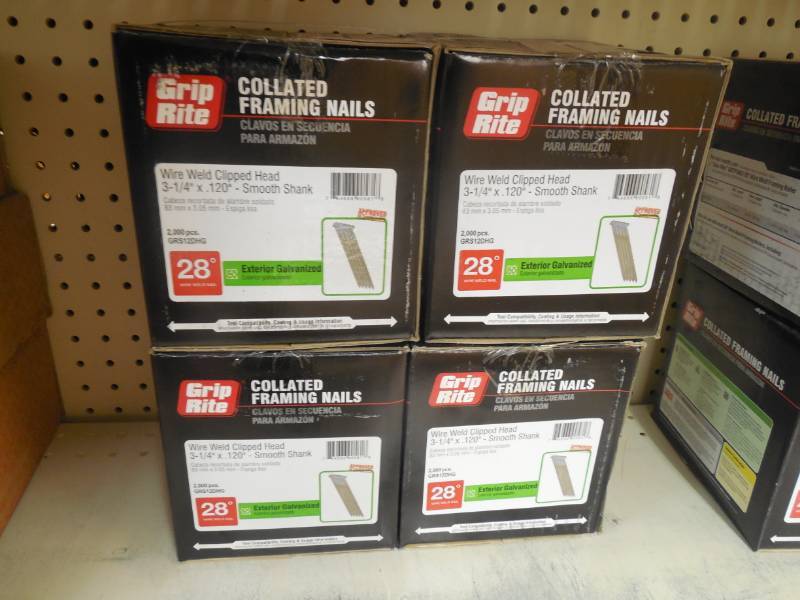 lot 367 image: GRIP RITE 3 14 FRAMING NAIL- EXTERIOR GALVANIZED  BOX OF 2,000