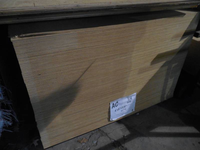 lot 158 image: (10) 4 X 8 X 14 AC PLYWOOD SHEETING