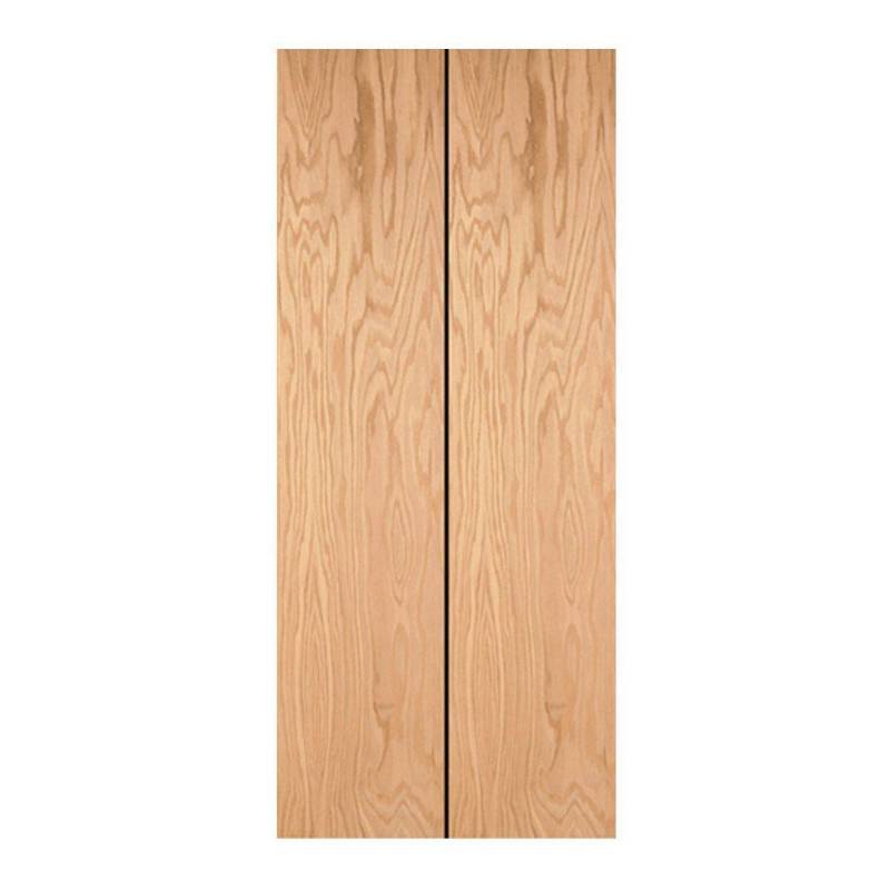 lot 52 image: 60 Hollow Core Smooth Oak Bifold wHardware