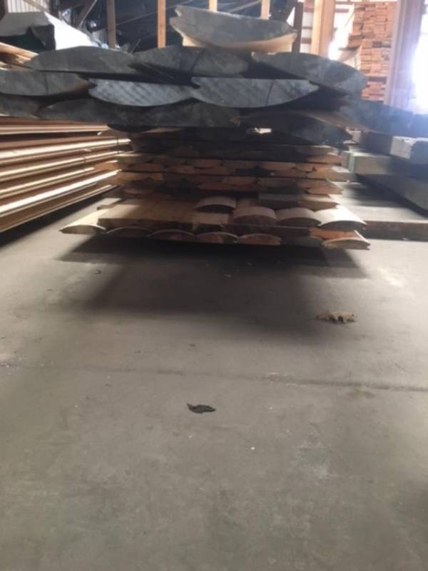 lot 216 image: 2 X 8 PINE  HAND HEWN TONGUE & GROOVE LOG SIDING