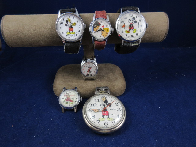 VINTAGE CHARACTER WATCHES INCLUDING MICKEY MOUSE