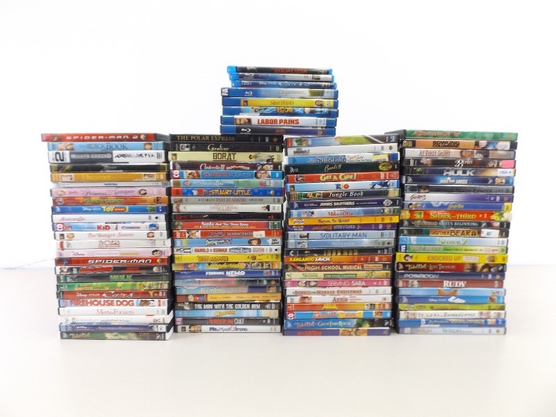 lot 32 image: HUGE Lot of Blue Rays, and DVDs