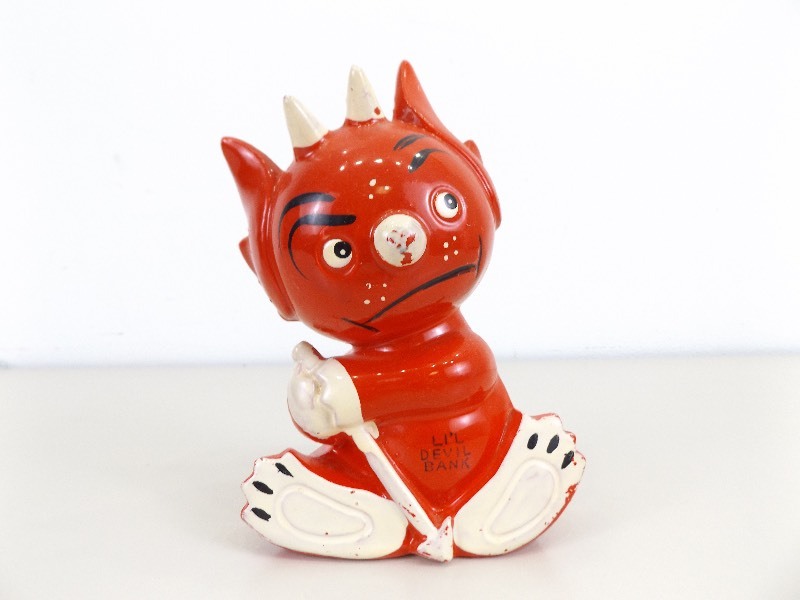 lot 15 image: Vintage Japan Lil Devil Naughty Curse Word Bank