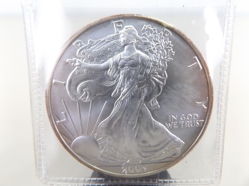 lot 59 image: MINT 1 Ounce 2003 American .999 Silver Eagle