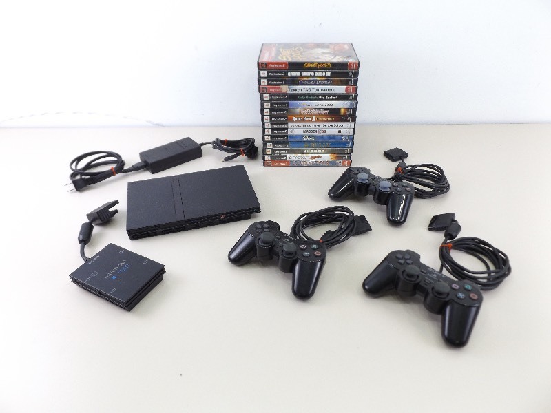 lot 113 image: Playstation 2 Gaming System with Games