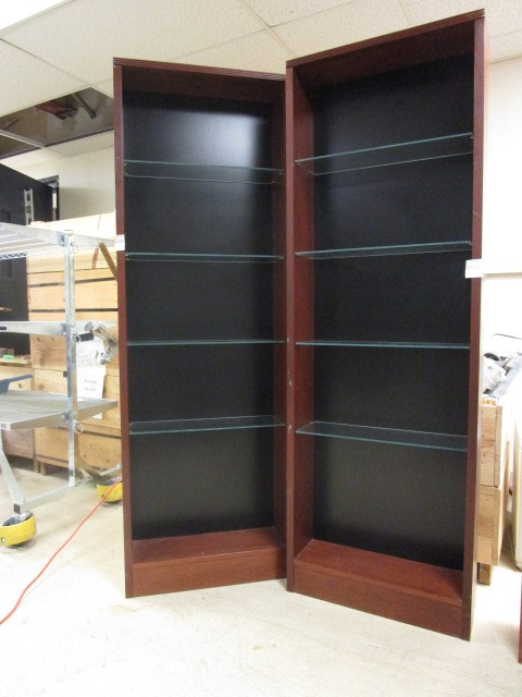lot 503 image: LAMINATE WOOD SHELVES