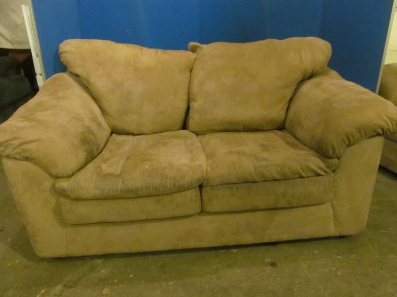 Micro fiber loveseat and couch