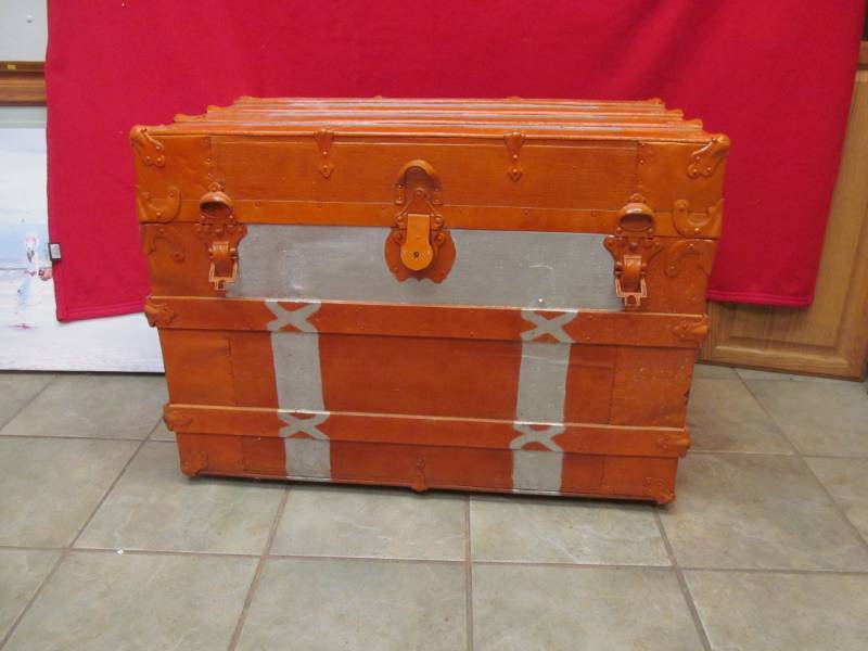 vintage travelers chest
