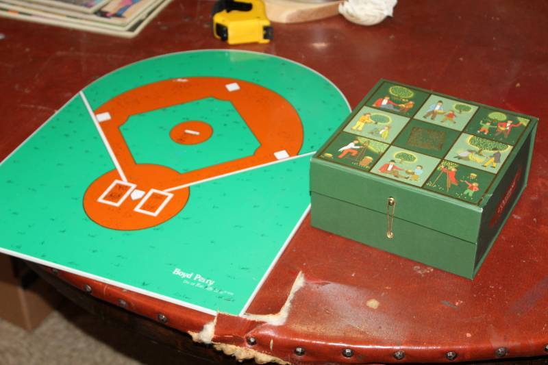 lot 205 image: Rawcliffe Corp. Boyd Perry Baseball Game with Lead Figurines