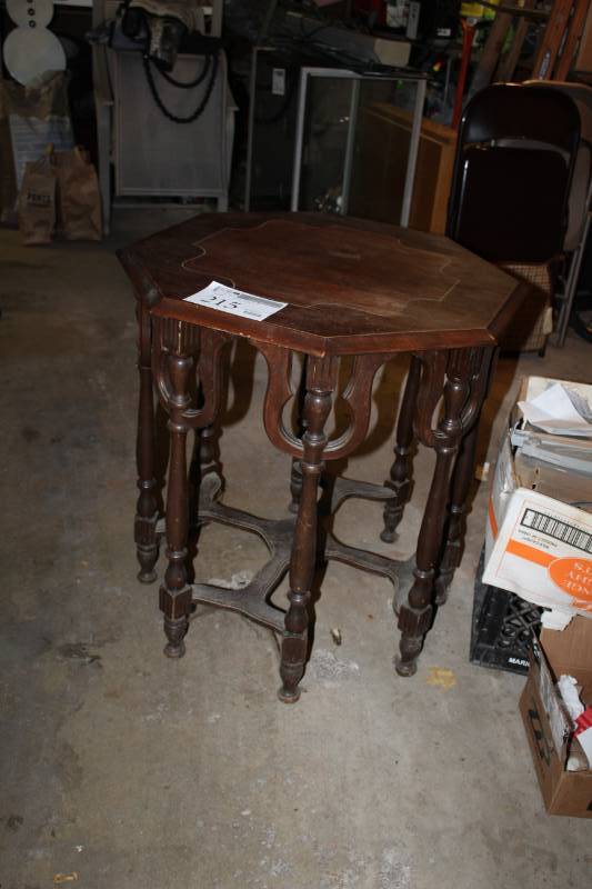 lot 215 image: Wood End Table