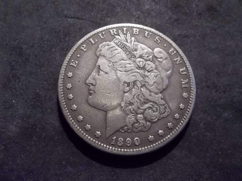 lot 12 image: 1890 S  Morgan Silver Dollar