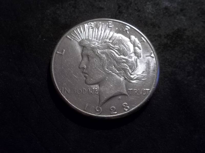 lot 26 image: 1923 S Peace Silver Dollar