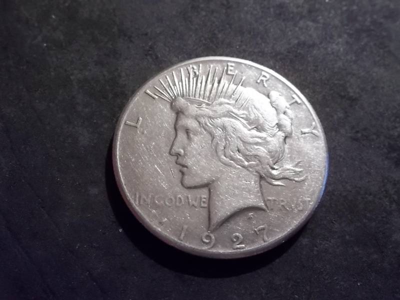 lot 34 image: 1927 Peace Silver Dollar