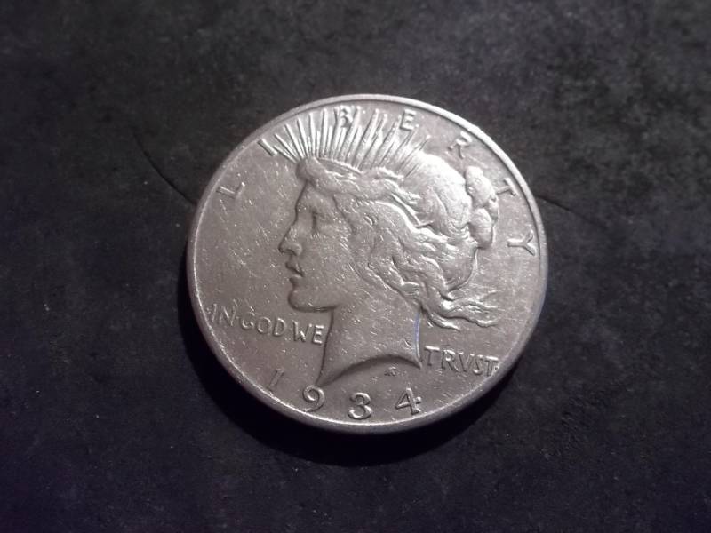 lot 41 image: 1934 S Silver Peace Dollar