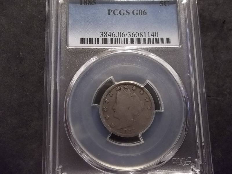 lot 45 image: 1885 Liberty V-Nickel