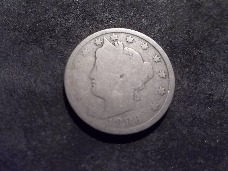 lot 46 image: 1886 Liberty V-Nickel