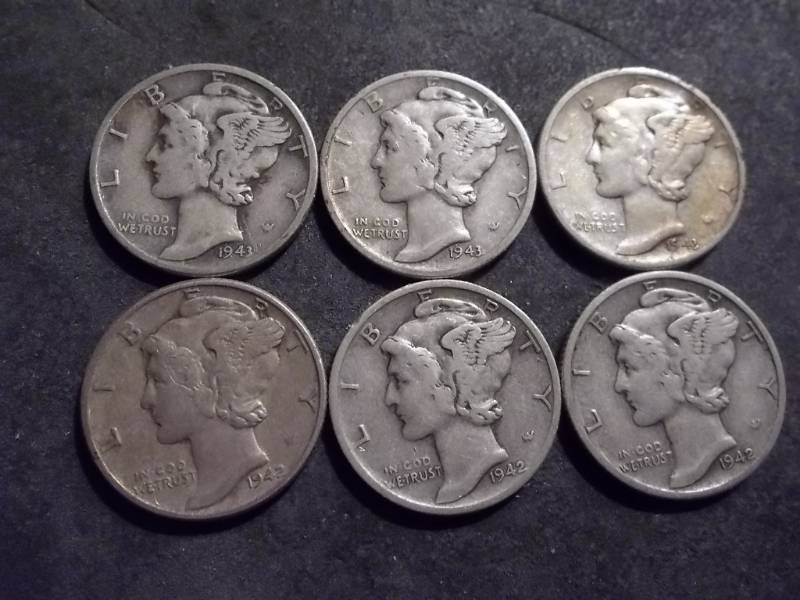 lot 71 image: 1942, D, S, 1943, D, S