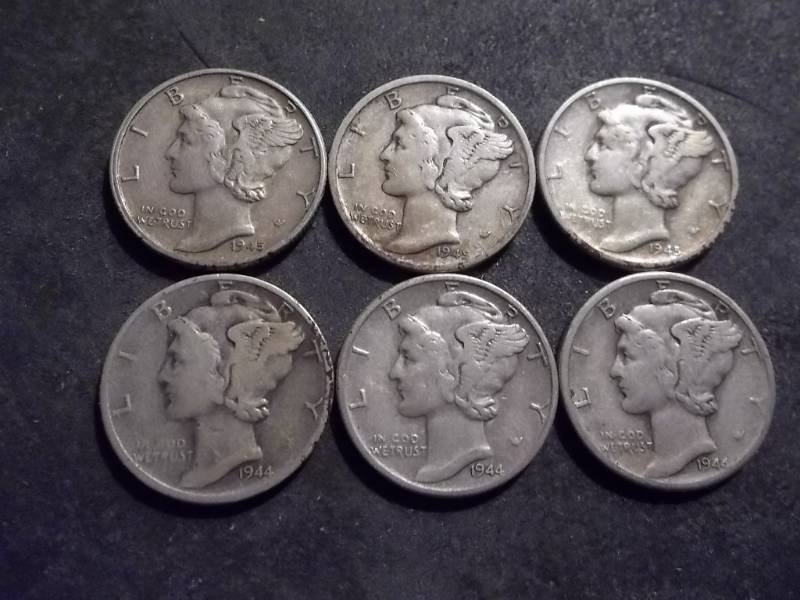 lot 72 image: 1944, D, S, 1945, D, S