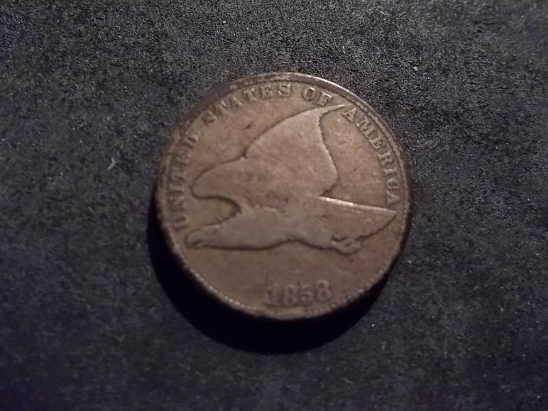 lot 75 image: 1858 Flying Eagle Cent Small Letters