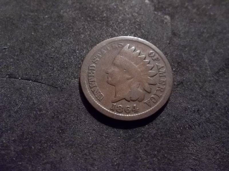 lot 84 image: 1864 L Indian Head Cent