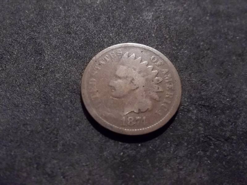 lot 93 image: 1874 Indian Head Cent