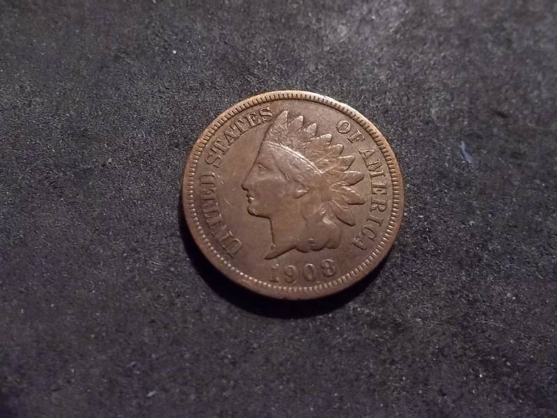 lot 106 image: 1908 S Indian Head Cent Key Coin