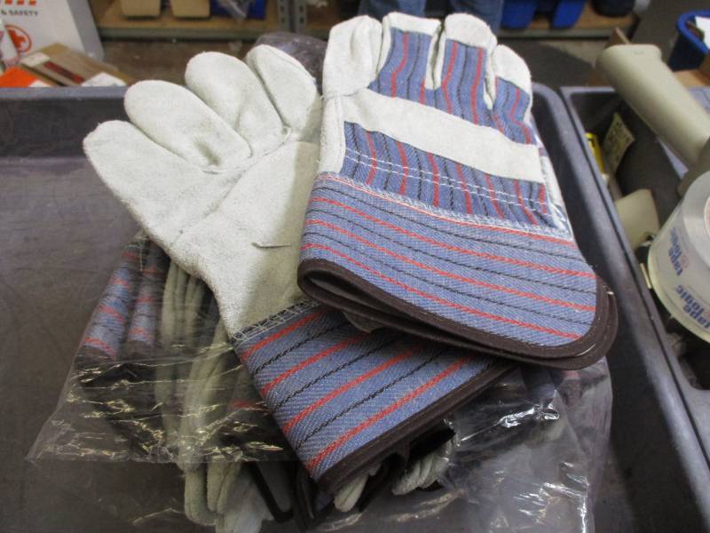 Large leather gloves
