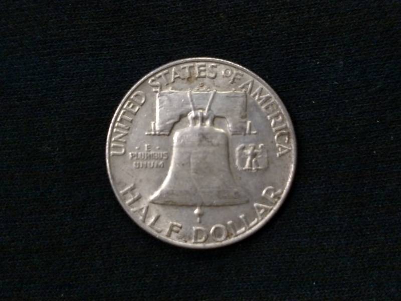 1959 D  Franklin Silver Half Dollar...