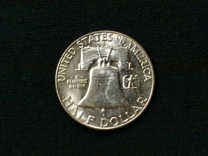 1963 D  Franklin Silver Half Dollar...
