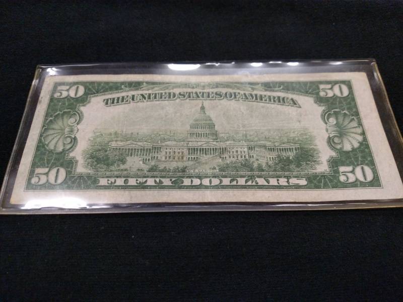 1929 $ 50 National Currency Note