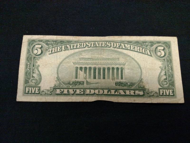 1953 A $ 5 Silver Certificate Note...