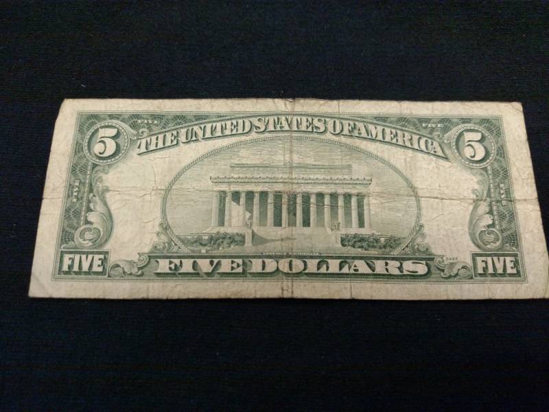 1953 C $ 5 Red Seal Note...