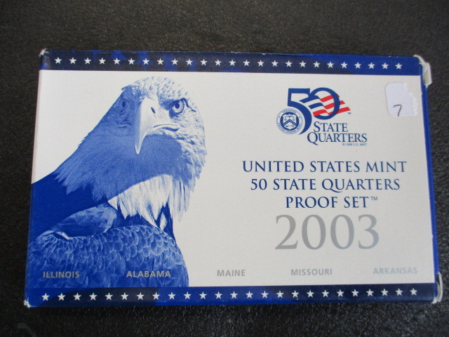 lot 7 image: 2003 United States Mint 50 Stae Quarters Proof Set