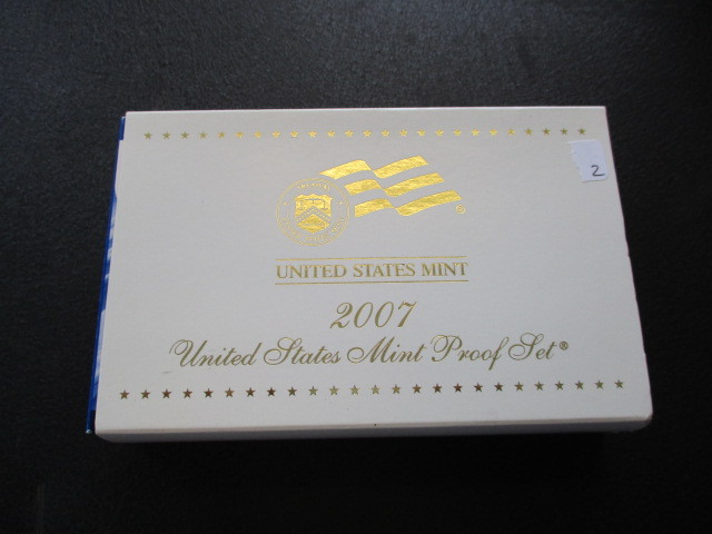 lot 2 image: 2007 United States Mint Proof Set wPresidential Coin Proof Set
