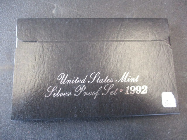 lot 3 image: 1992 United States Mint Silver Proof Set