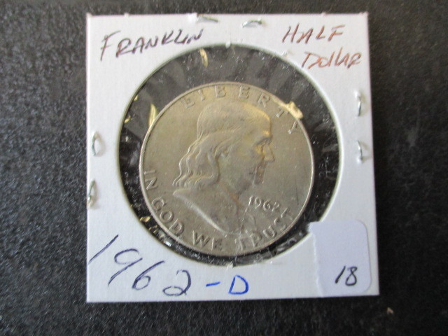 lot 18 image: 1962-D Franklin Half Dollar - 90% Silver