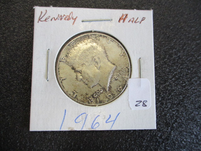 lot 28 image: 1964 John F Kennedy Half Dollar