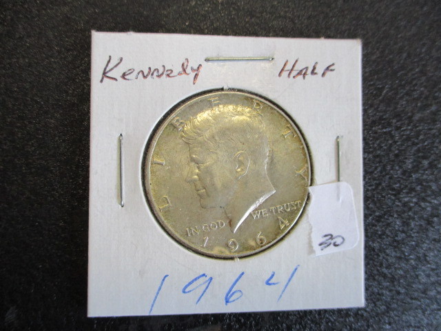 lot 30 image: 1964 John F Kennedy Half Dollar
