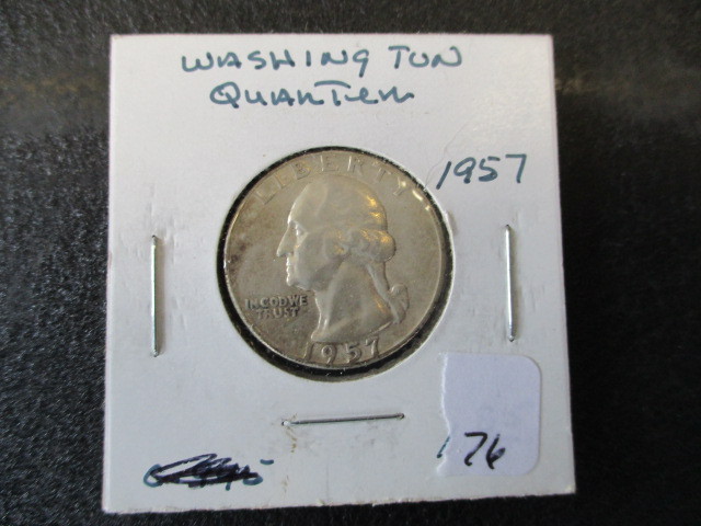 lot 76 image: 1957 Washington Quarter