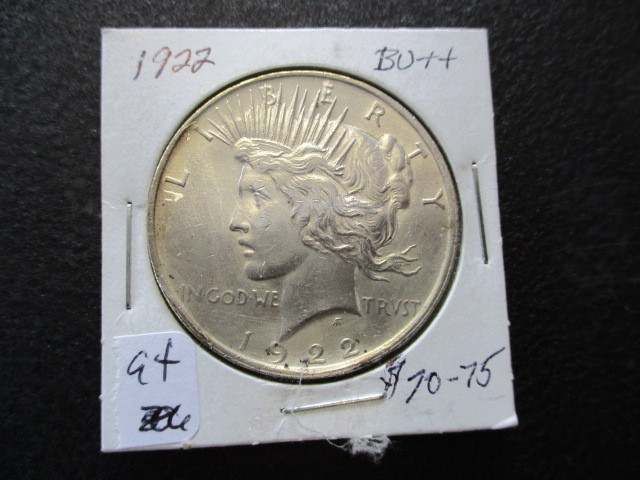 lot 94 image: 1922 Peace Dollar