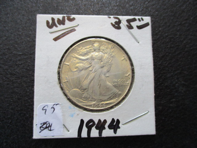 lot 95 image: 1944 Walking Liberty Half Dollar