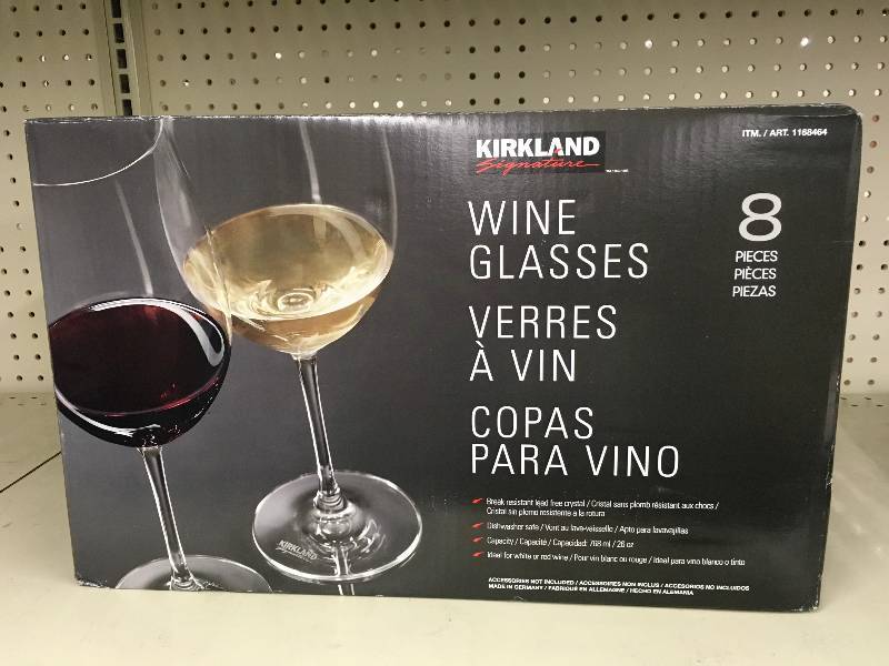 Kirkland Signature 8pc Wine Glasses Retail 16 99 November