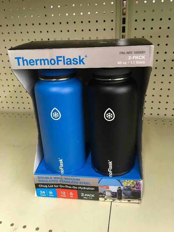 lot 53 image: 2PK Thermoflask 40OZ, Retail $24.99