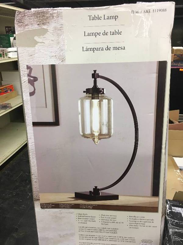 lot 62 image: Revere Table Lamp, Retail $49.99