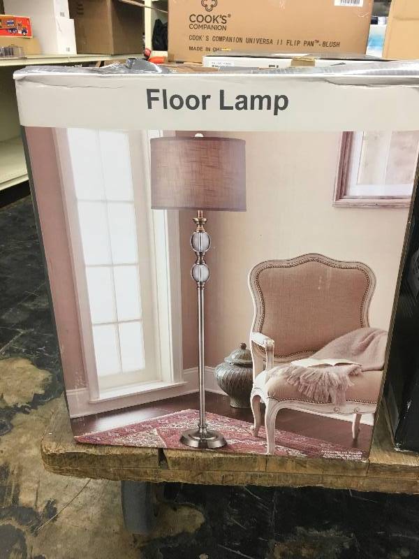 lot 67 image: Crystal Floor Lamp, Retail $69.99