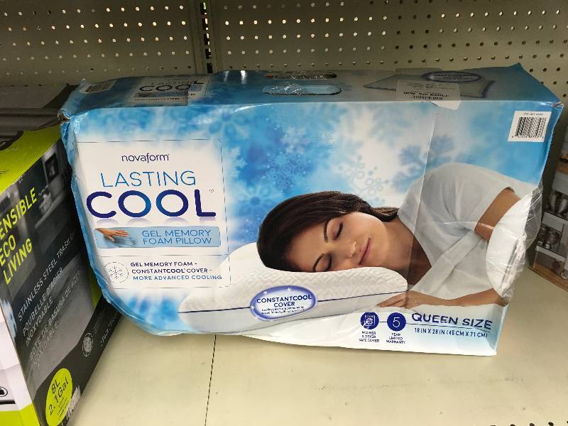 lot 76 image: Novaform Lasting Cool Gel Pillow, Retail $29.99