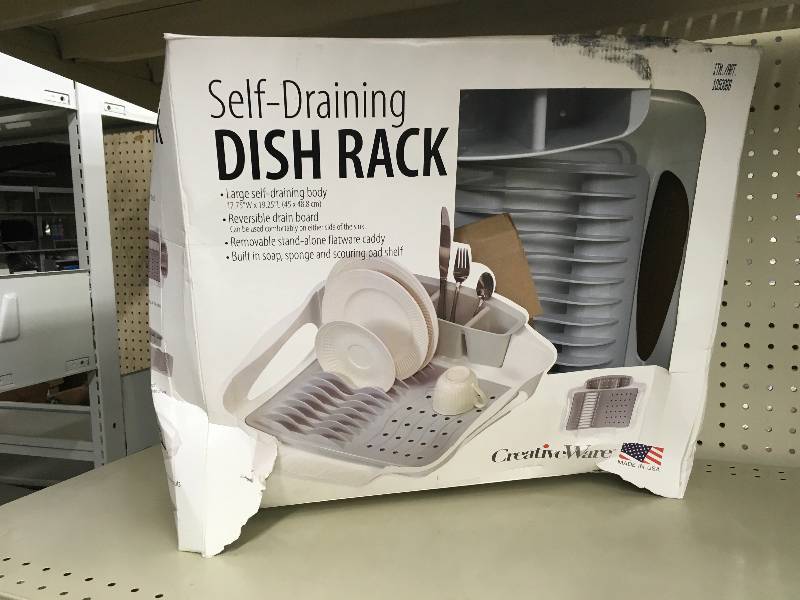 lot 78 image: Creative Bath Dish Rack, Retail $15.99
