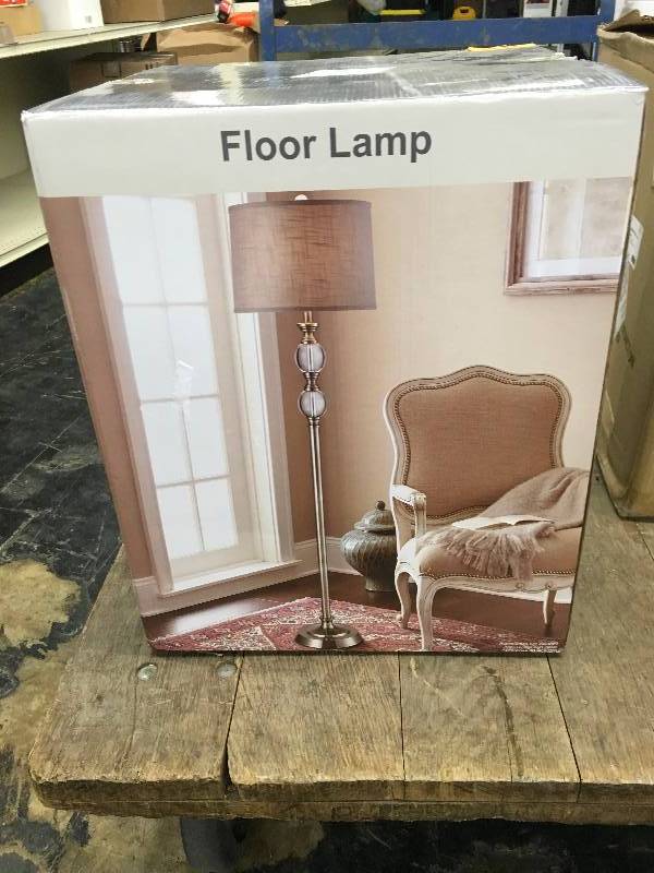 lot 87 image: Crystal Floor Lamp, Retail $69.99